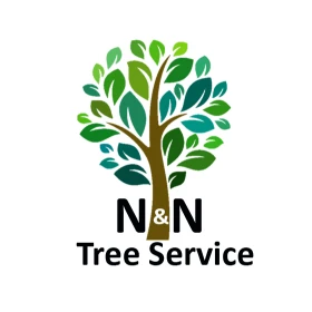 Stylized tree design with text